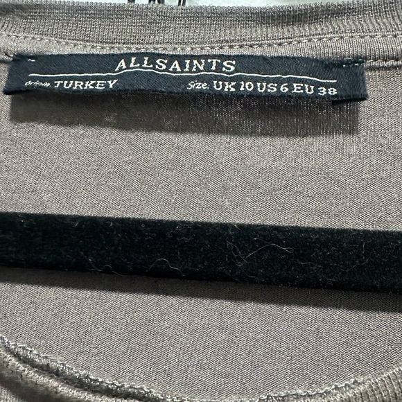 All Saints Oversized Relaxed Fit Leyla Shirt Size 6 Small EUC - Picture 3 of 4